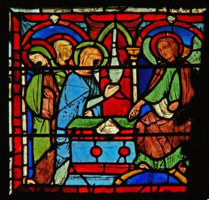 Window w8 the Resurrection – Szent asszonyok a sírnál alkotó: French School
