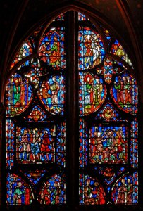 Window w8 az alsó panelek szenvedélyjelenetekkel alkotó: French School