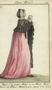 Nő papnő stílusú ruhában alkotó: French School