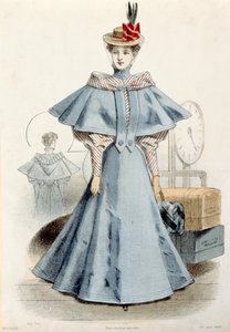 Nő utazási ruhában, a Le Coquet-ből, 1895