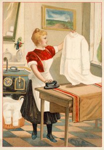 Női vasalás (chromolitho) alkotó: French School