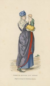 Bayonne-i nő, 16. század alkotó: French School