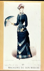 Nő esernyővel, a Le Bon Marchéból, 1879