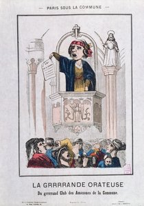 Női klub a kommün idején, 1871 alkotó: French School