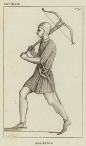 XIII Siecle, Arbaletrier (metszet) alkotó: French School