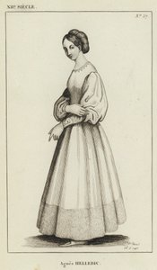XII Siecle, Agnes Hellebic (metszet) alkotó: French School