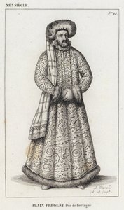 XII. század, Alain Fergent, Bretagne hercege (metszet) alkotó: French School