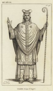 XII. század, Ulger, Angers püspöke (metszet) alkotó: French School