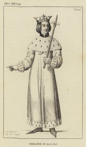 XIV. század, Philippe IV dit le Bel (metszet) alkotó: French School
