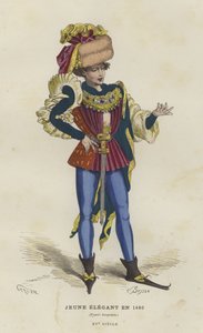 Fiatal Dandy, 1480 alkotó: French School