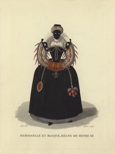 Maszkos fiatal hölgy, III. Henrik francia uralkodása alkotó: French School