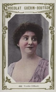 Yvette Gilbert (színes fotó) alkotó: French School