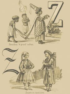 Z: Zanzibár, a nagy szultán/Zuave és cantiniere alkotó: French School