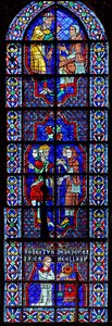 zarándokok és az adományozó - Robert de Bérou (w113) alkotó: French School