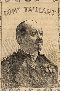 Pierre Taillant francia parancsnok portréja - 1870-71 (metszet) alkotó: French School