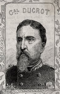 Auguste-Alexandre Ducrot francia tábornok portréja - 1870-71 (metszet) alkotó: French School
