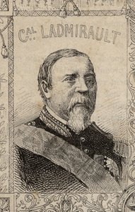 Paul de Ladmirault francia tábornok arcképe - 1870-71 (metszet) alkotó: French School