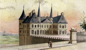 kilátás Randan kastélyára (Puy de dome) alkotó: French School