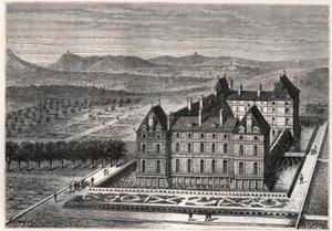 kilátás a Rosny-kastélyra alkotó: French School