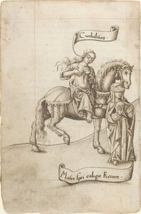 A reménység anyjának ápolására készülő hiszékenység [fol. 18 verso] alkotó: French early 16th Century