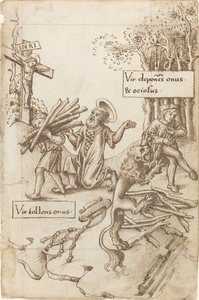 „Aki felveszi a terhét, annak segíts, ne annak, aki lerakja” [fol. 31 recto] alkotó: French early 16th Century