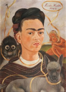 Autorretrato changuito alkotó: Frida Kahlo