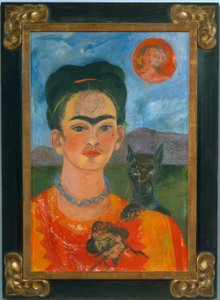 Önarckép Diego portréjával a mellkasomon... alkotó: Frida Kahlo