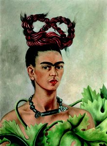 Önarckép copfokkal alkotó: Frida Kahlo