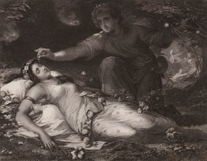 Shakespeare: Szentivánéji álom (metszet) alkotó: Friedrich Schwoerer