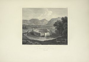 Ynca-Chungana, a Canar melletti inkák kertjéből, Gmelin rajza, Morel metszet, illusztráció Alexander von Humboldt és Aime Bonpland „Kordillerák és Amerika őslakosainak emlékművei” című művéből
