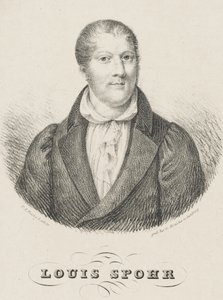 Louis Spohr portréja 1784-1859, c. 1830-1840. alkotó: Friedrich August Fricke