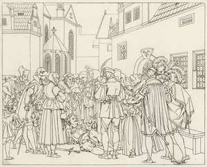 Illusztráció Goethes Fausthoz alkotó: Friedrich August Moritz Retzsch