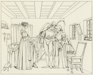 Illusztráció Goethes Fausthoz alkotó: Friedrich August Moritz Retzsch