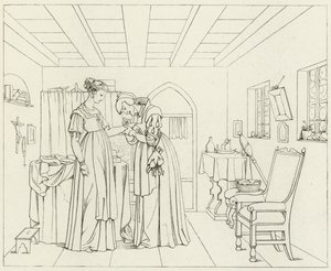 Illusztráció Goethes Fausthoz alkotó: Friedrich August Moritz Retzsch