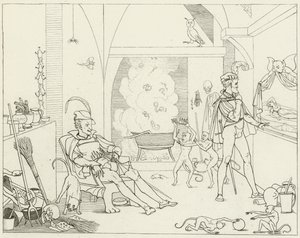 Illusztráció Goethes Fausthoz alkotó: Friedrich August Moritz Retzsch