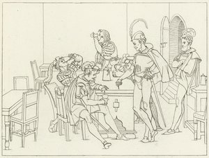 Illusztráció Goethes Fausthoz alkotó: Friedrich August Moritz Retzsch