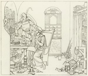 Illusztráció Goethes Fausthoz alkotó: Friedrich August Moritz Retzsch