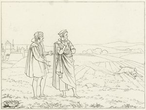 Illusztráció Goethes Fausthoz alkotó: Friedrich August Moritz Retzsch