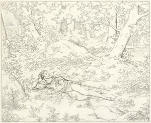 Illusztráció Goethes Fausthoz alkotó: Friedrich August Moritz Retzsch