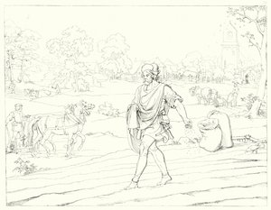 Illusztráció Schiller Lied von der Glocke vagy A harang énekéhez (metszet) alkotó: Friedrich August Moritz Retzsch