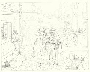 Illusztráció Schiller Lied von der Glocke vagy A harang énekéhez (metszet) alkotó: Friedrich August Moritz Retzsch