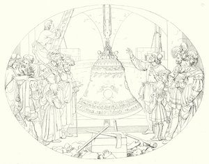 Illusztráció Schiller Lied von der Glocke vagy A harang énekéhez (metszet) alkotó: Friedrich August Moritz Retzsch