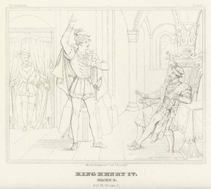IV. Henrik király, I. rész, III. felvonás, 3. jelenet (metszet) alkotó: Friedrich August Moritz Retzsch