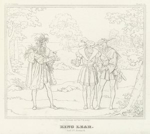 Lear király, IV. felvonás, 6. jelenet (metszet) alkotó: Friedrich August Moritz Retzsch