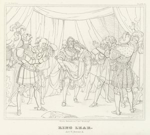 Lear király, V. felvonás, 3. jelenet (metszet) alkotó: Friedrich August Moritz Retzsch