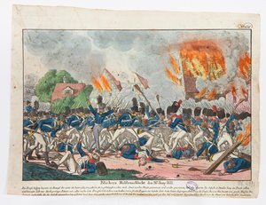 A hős Blucher a csatában, 1815. június 16., 1815