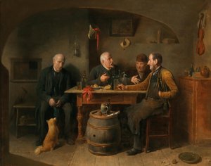Német: Négy férfi egy kocsmában A kocsmai jelenet