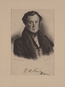 Jan Kalivoda zeneszerző portréja 1801-1866 alkotó: Friedrich Gustav Schlick