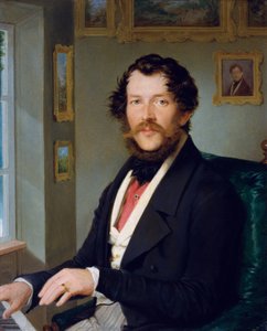 Egy úriember portréja a zongora előtt alkotó: Friedrich Johann Gottlieb Lieder