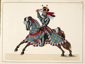 Egy lovag egy versenyen, tányér a lovagság fejlődésének és szokásainak történetéből, Dr. Franz Kottenkamp, Carl Hoffmann, 1842